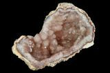 Pink Amethyst Geode Section - Argentina #127280-1